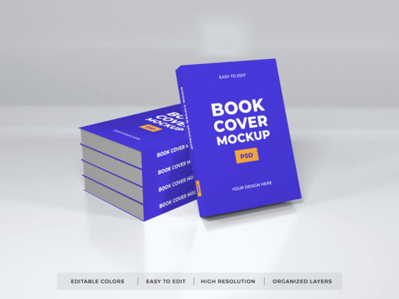 Download Realistic Book Cover Photoshop Mockup - Book cover Collection